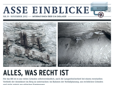 Titelblatt der "Asse Einblicke 19" Titelblatt der "Asse Einblicke 19"