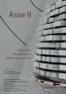 Plakat zur Ausstellung Asse II in Wolfenbüttel