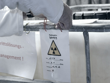 Das Kennzeichen für Radioaktivität im Endlager Asse