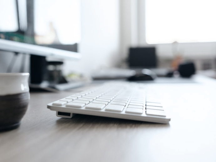 View of an office workplace View of an office workplace