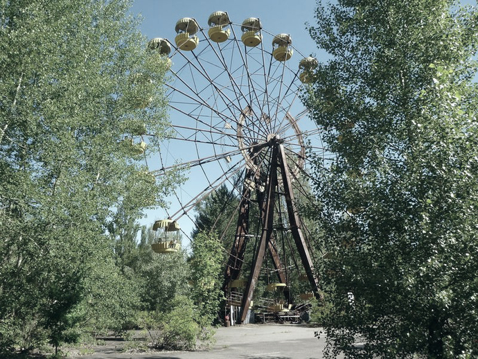 Abandoned Ferris wheel in Pripyat (near Chernobyl)