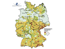 Radon Concentration in Germany