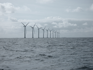 Offshore-Windpark südlich der dänischen Insel Samsö