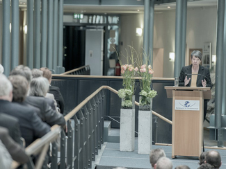 Bundesumweltministerin Dr. Barbara Hendricks bei ihrer Rede (ausgwähltes Bild)