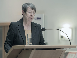 Bundesumweltministerin Dr. Barbara Hendricks bei ihrer Rede (ausgwähltes Bild)
