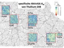Darstellung von Ergebnissen der Messflüge Darstellung von Ergebnissen der Messflüge