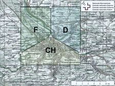 Messgebiete beim Composite-Mapping im Dreiländereck rund um Basel