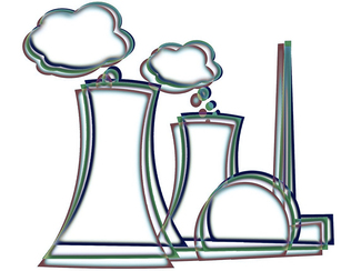 Sketch of a nuclear power plant Sketch of a nuclear power plant