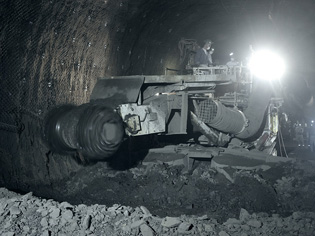 Teilschnittmaschine unter Tage Teilschnittmaschine unter Tage