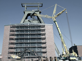 Wechsel des Oberseils im Schacht Konrad 1 Wechsel des Oberseils im Schacht Konrad 1