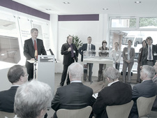Opening with BfS president Wolfram König and the local prominence
