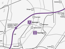 Location of the Konrad mine