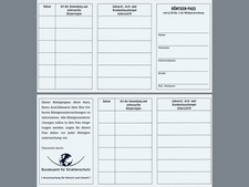 Röntgenpass Vorder- und Rückseite Röntgenpass Vorder- und Rückseite