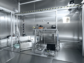 Blick in die Radonkammer Blick in die Radonkammer