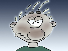 ein sonnenverbranntes Gesicht ein sonnenverbranntes Gesicht