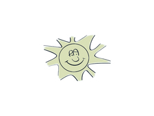 Sonne von links schauend Sonne von links schauend