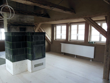 Interior with clay plaster Interior with clay plaster