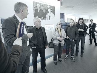 Presserundgang durch die Ausstellung mit BfS-Präsident Wolfram König und BStU-Präsident Roland Jahn (Bild anzeigen)