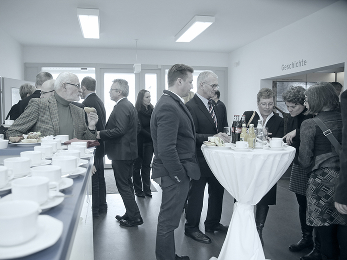 Reception after the opening of the exhibition